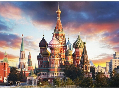 Алмазная мозаика 30*40см. без подр. "Московский закат" с полн. заполн.30цв. (Арт.НД-6331)