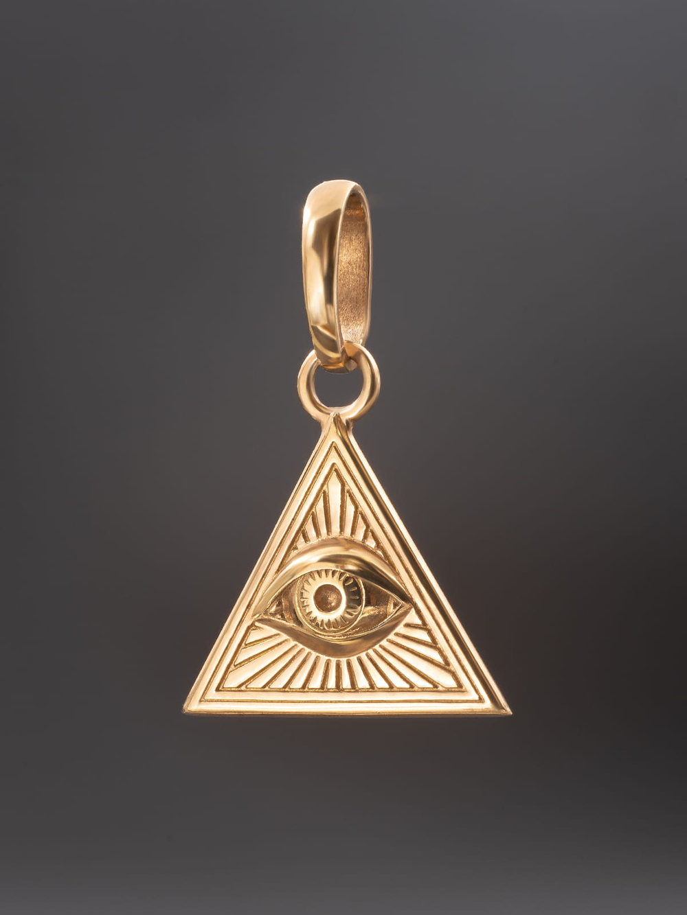 Кулон Всевидящее Око Classic из серебра с позолотой