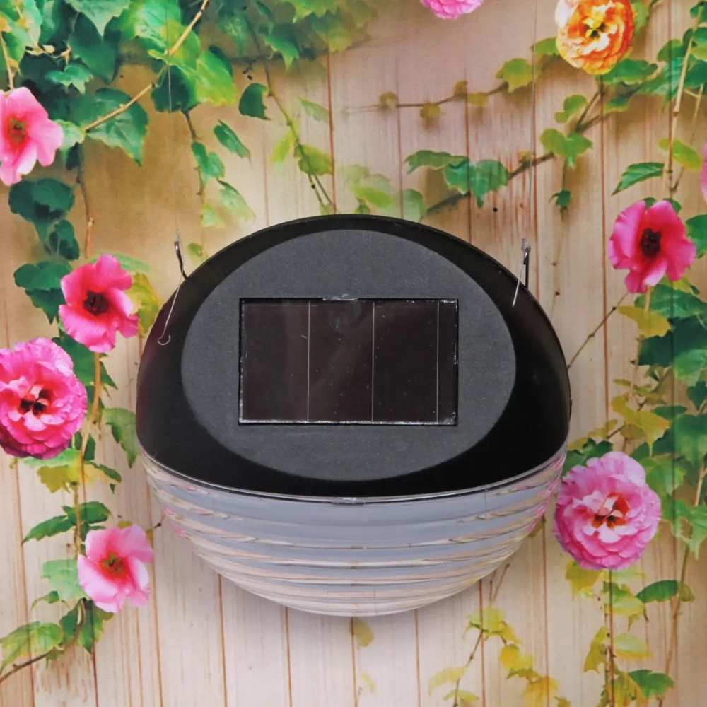 Фонарь садовый «Сфера» 11*11*4,5см, на солнечной батарее, Белый