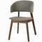 Стул Lolly, орех, серая обивка