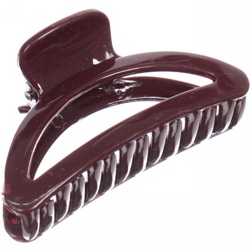 Заколка-краб для волос на блистере «Magic Gloss», трапеция, микс 6 цветов, 6,5см