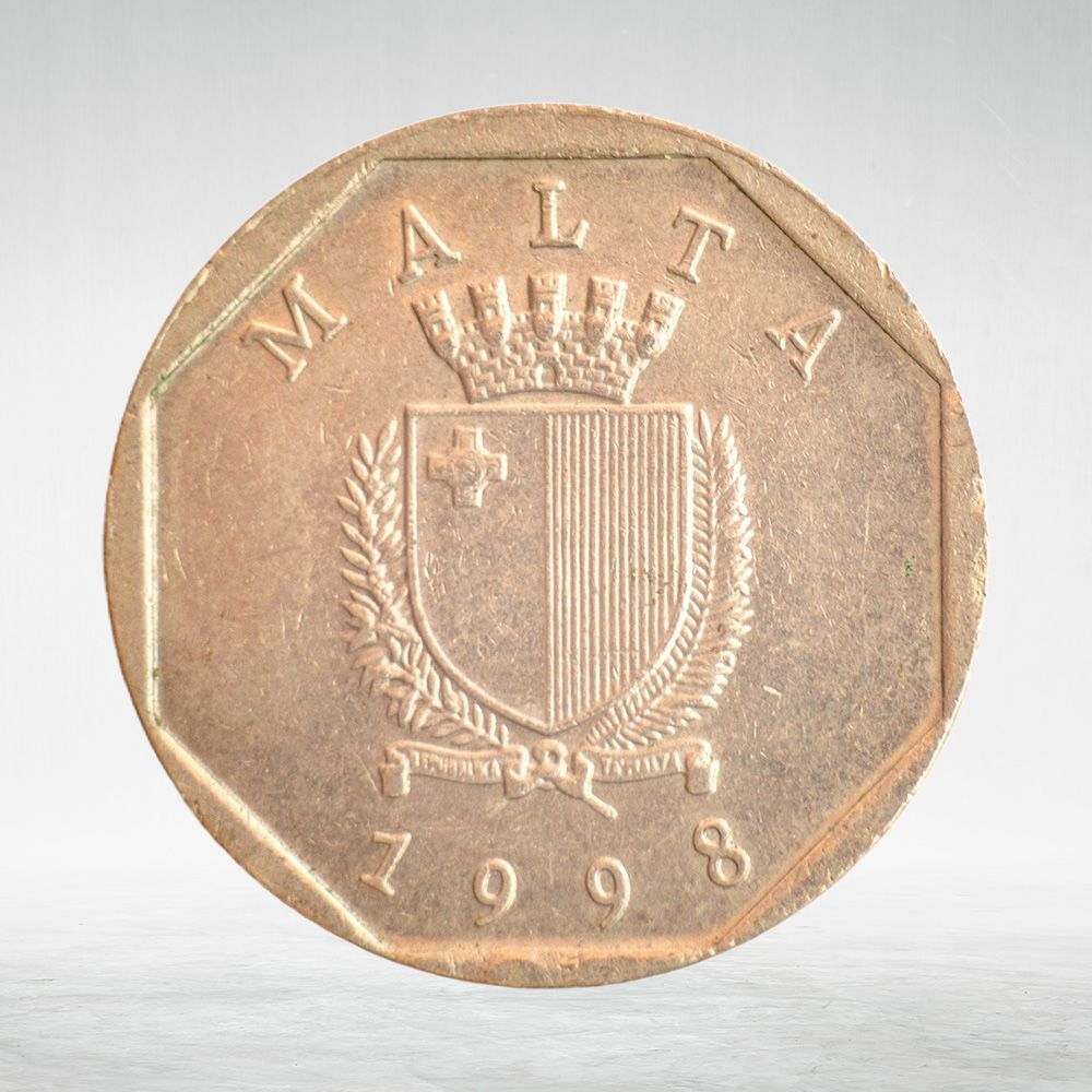 Malta, 50 Cents, 1998, VF
