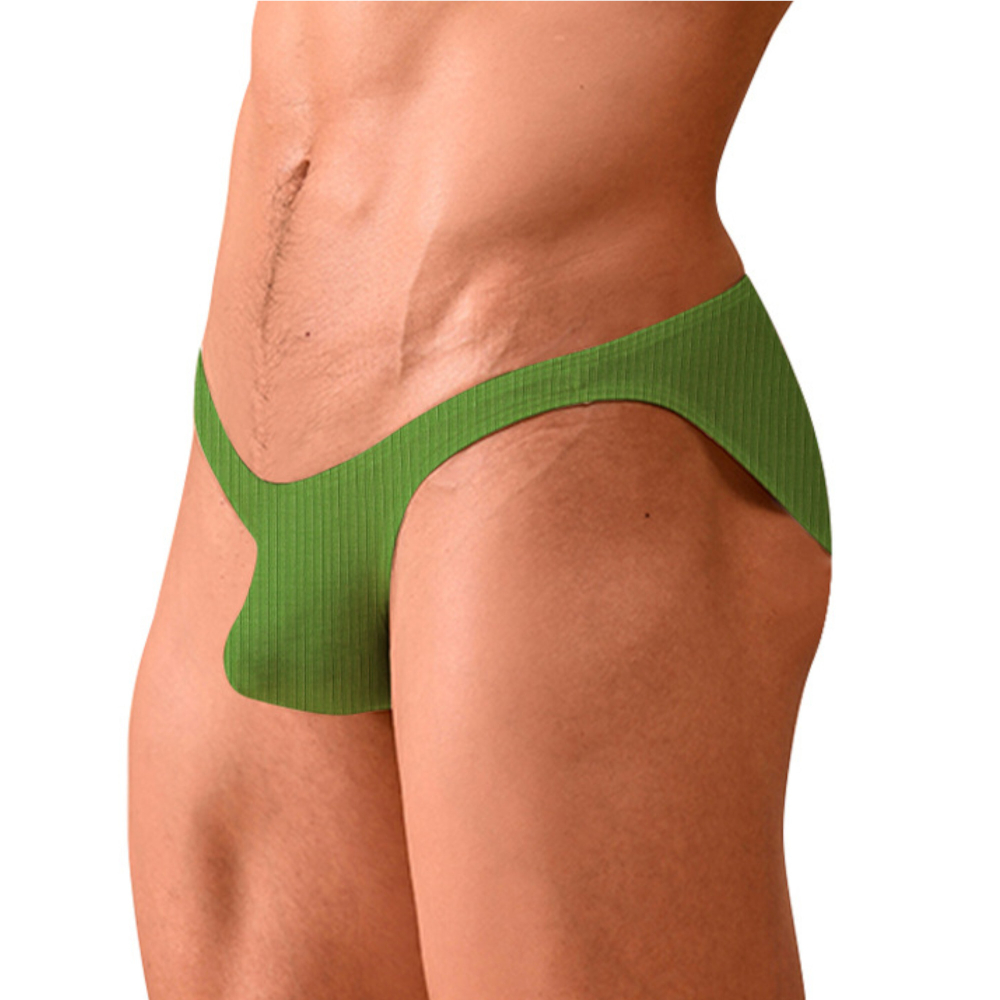 Мужские трусы слипы зеленые ADANNU AN7118-19