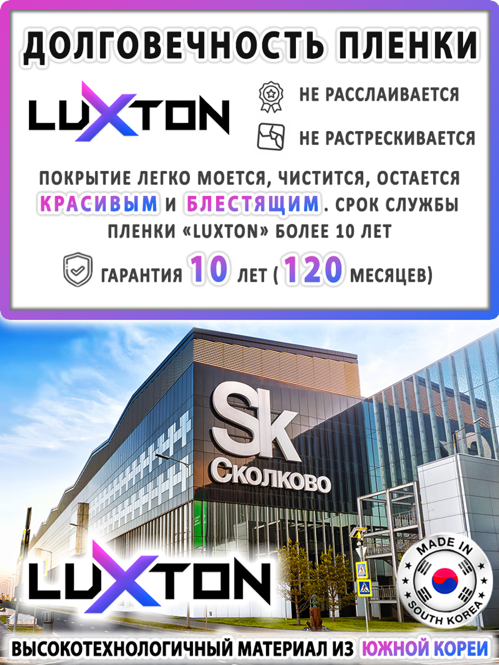 Пленка защитная бронировочная SAFETY 2 MIL LUXTON, рулон (размер 1,524x30м.)