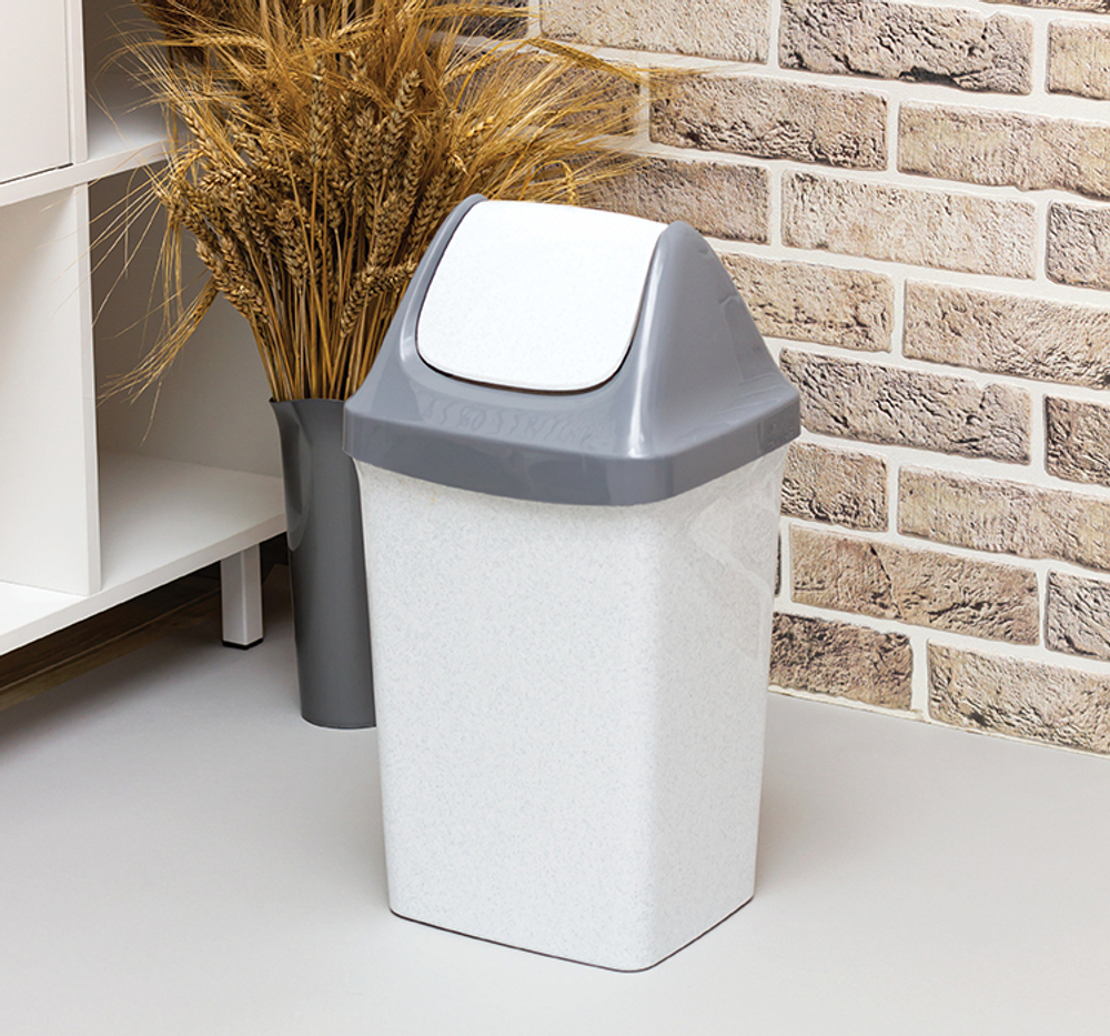 Контейнер для мусора с плавающей крышкой СВИНГ 50л М2464