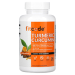 fitcode, куркумин из куркумы, 90 растительных капсул