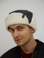 Шапка ушанка Город Горький серая