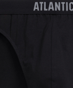 Мужские трусы слипы спорт Atlantic, набор 3 шт., хлопок, черные + серый меланж + темно-серый меланж, 3MP-094