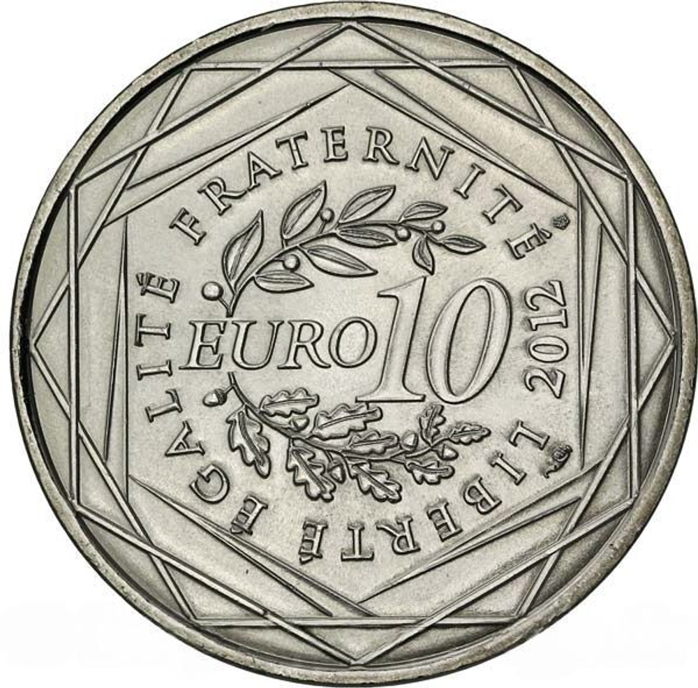 France 10 Euro 2012 – Champagne-Ardenne. Silver Coin from the "Regions of France" Series