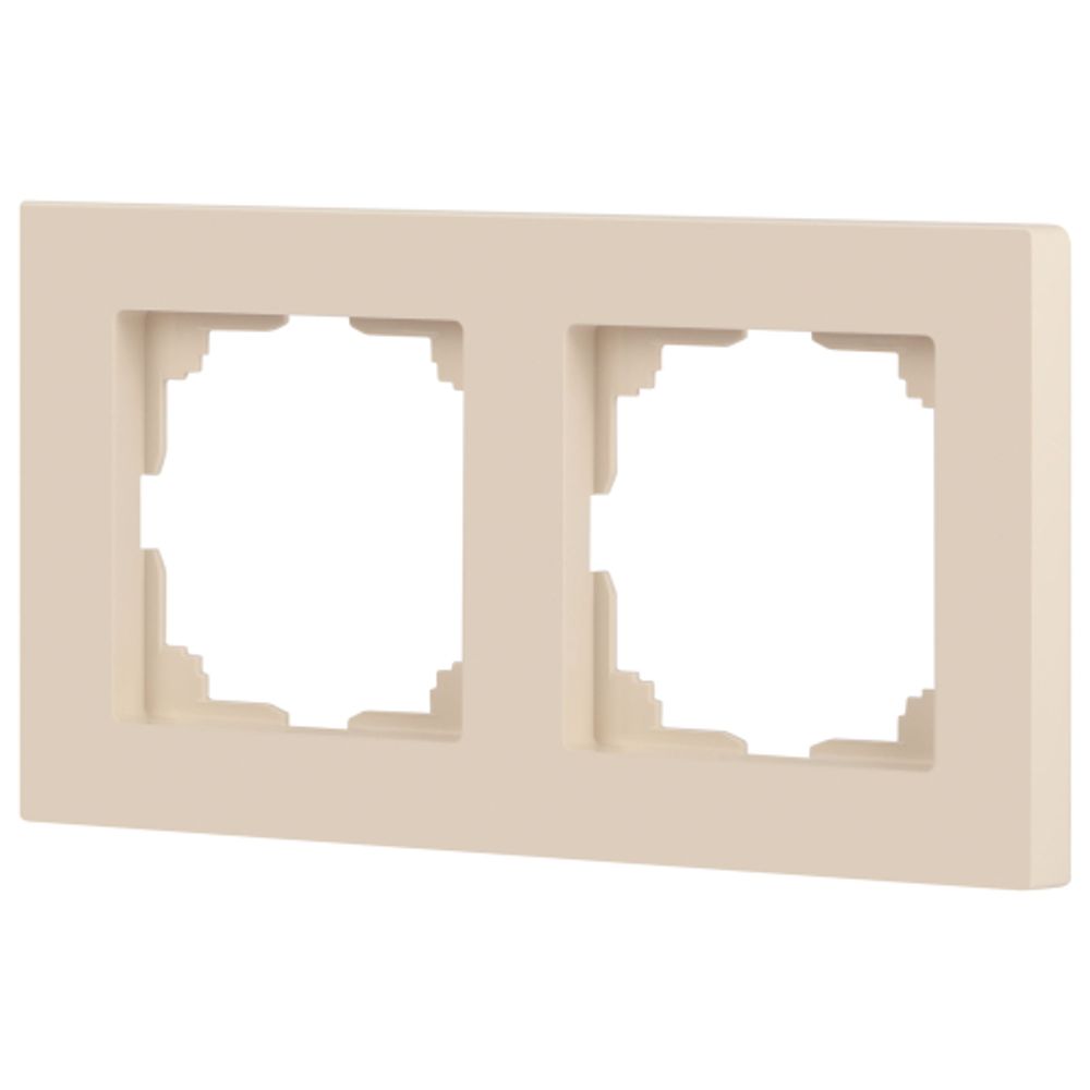 Рамка для розеток и выключателей Intro Accent 6-502-02 на 2 поста, СУ, слоновая кость
