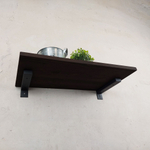 Настенные полки из натурального дерева в стиле Лофт