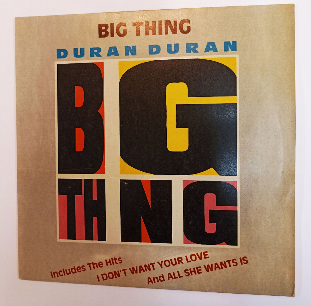 Винтажная виниловая пластинка LP Duran Duran Big Thing (India 1990)