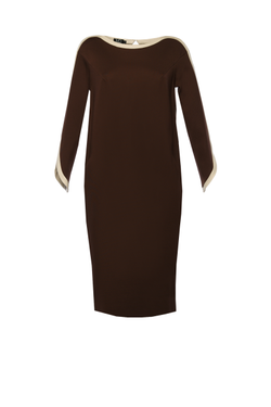 Платье свободного кроя с карманами 06-18FW