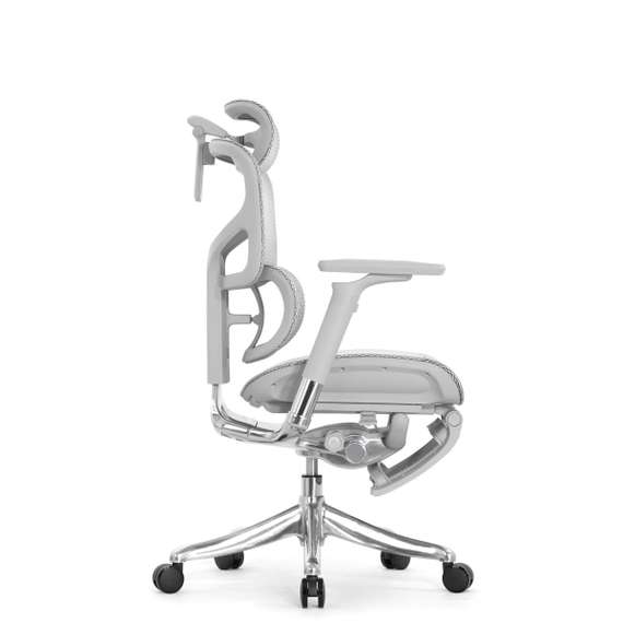 Кресло EXPERT PRO 2 RSA2M01-G(NEW) Подножк(подлок 6D(360), подголовн 4D,сетка бел./каркас сер.)