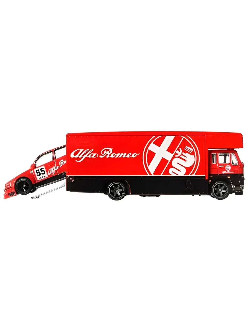 Набор Хот Вилс Премиум Alfa Romeo и Fleet Flyer FLF56 HKF42