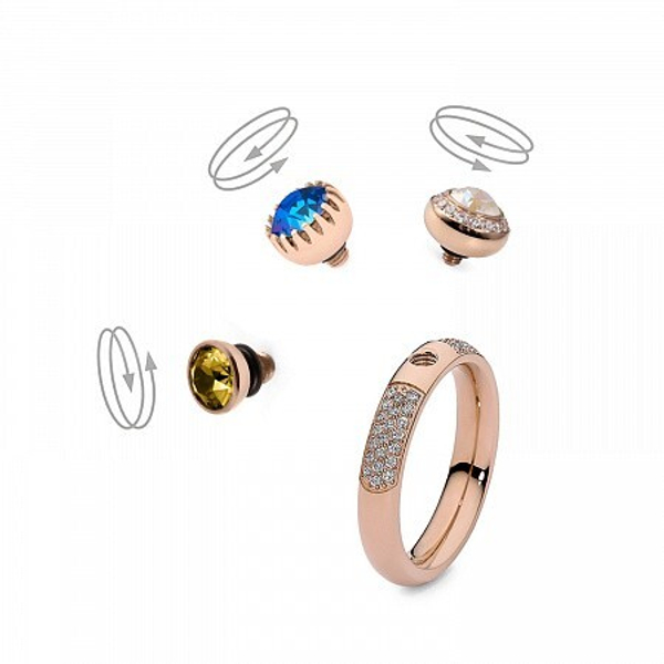 Кольцо - База Qudo deluxe small gold 17.2 мм 626671 RG размер 17,2