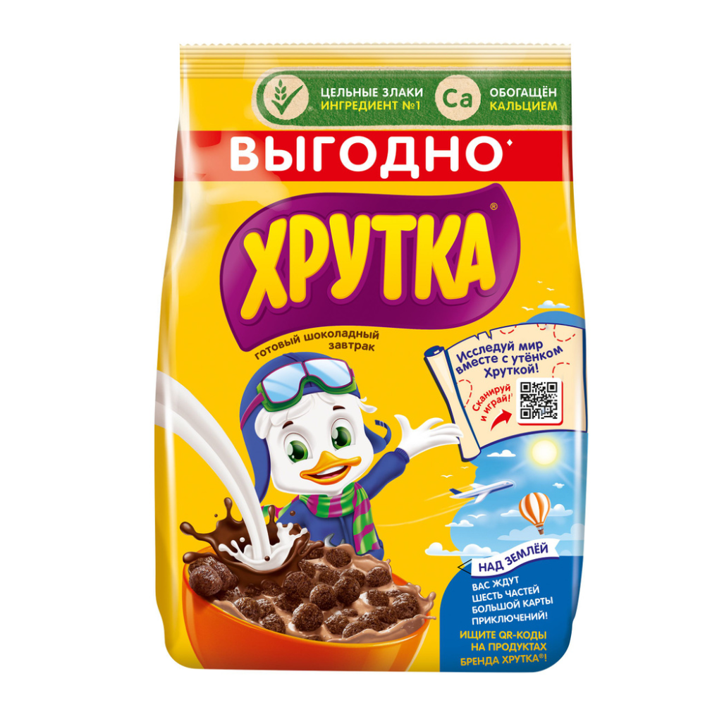 Готовый завтрак Nestle Хрутка шоколад 650 гр