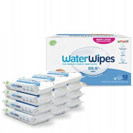 Детские салфетки WaterWipes BIO БИОРАЗЛАГАЕМАЯ ВЕРСИЯ! 720шт (12 упаковок по 60 штук) WWP00012