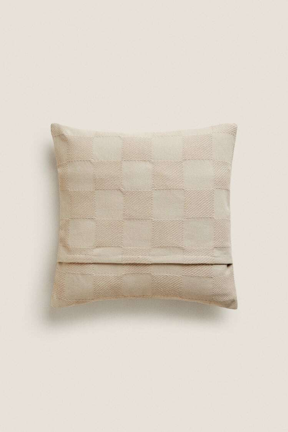 ZARA HOME ХЛОПКОВЫЙ ЧЕХОЛ НА ПОДУШКУ, РЫЖЕВАТО-КОРИЧНЕВЫЙ