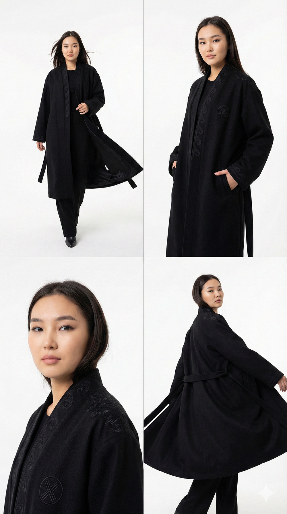 Шапан шерстяной OYU TOLQYN BLACK