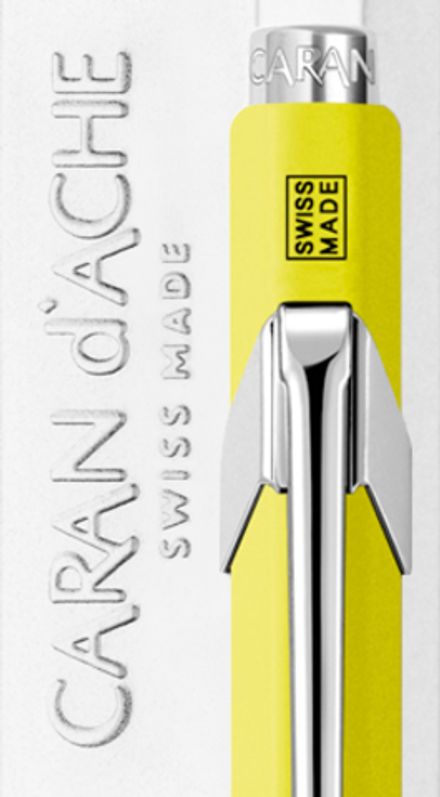 Caran d’Ache Office 849 Pop Line - Yellow, шариковая ручка, M