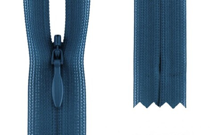 Молния потайная, неразъемная YKK Тип 2 60 см, цв.040