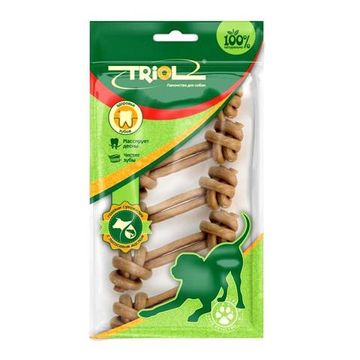 BP05-5 Кость узловая из жил с маслом лосося, 7,5см, 9-11г (уп.5шт.), Triol