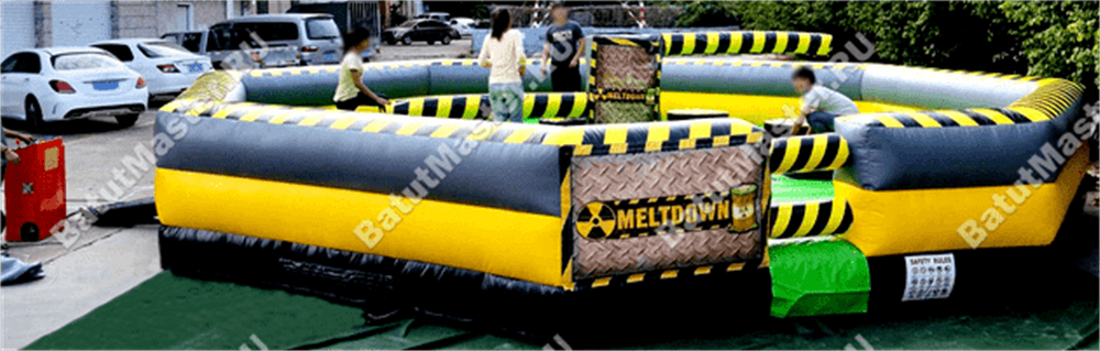 Батут для аттракциона "Увернись от палки" (Melt Down) 9*9*1.7 м