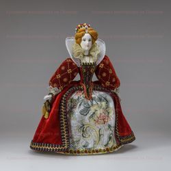 Сувенирная кукла Елизавета Английская