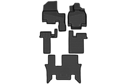 Коврики в салон для HONDA Stepwgn (V(RP1)-VI(RP6)) 2017-, П.Р, 8 мест, минивэн, гибрид, 5шт. (полиуретан) арт.ELEMENT3DAN0436210K