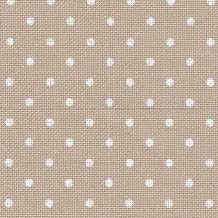 Канва Murano Petit Point 32 ct, 50*35 см, 52% хл. 48% вис, цвет бежевый в белый горох