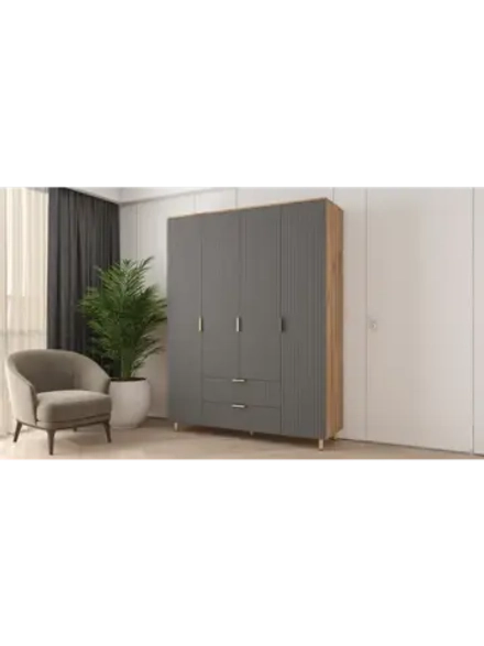 Шкаф распашной 160х50х210 с ящиками Birmingham 11