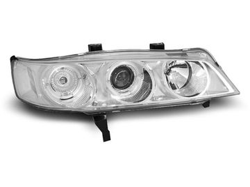 Передние фары Honda Accord USA angel eyes chrome