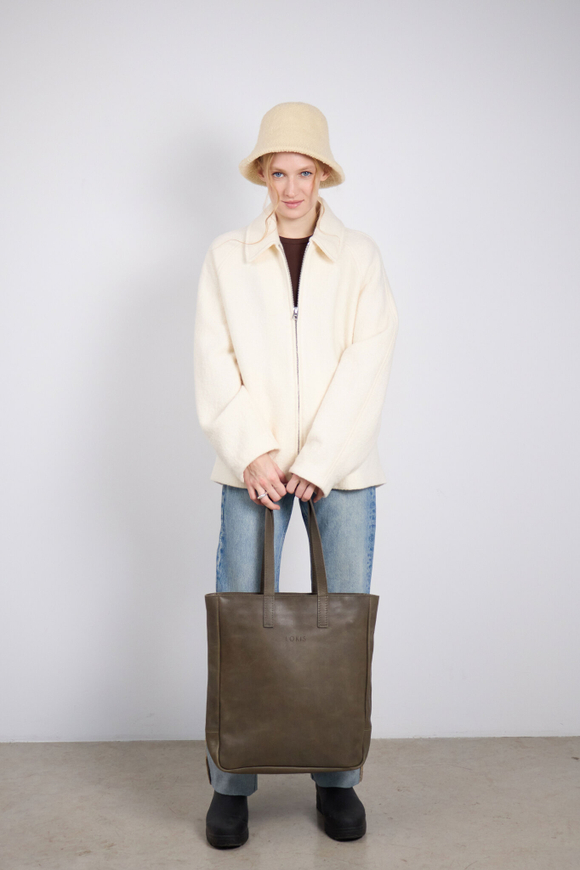 сумка шоппер олива