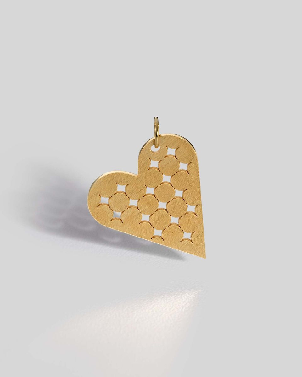 Кулон Pitted Heart Golden