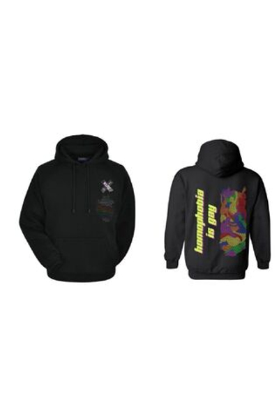 КорСеЗен унисекс Черная толстовка с капюшоном и принтом