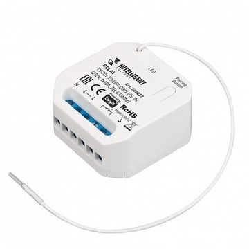 Релейный модуль для любых видов нагрузки AC 230V 060237 белый TY-701-72-DRI-DRO-PS-IN (230V, 1x10A, ZB, 433Mhz) INTELLIGENT Arlight