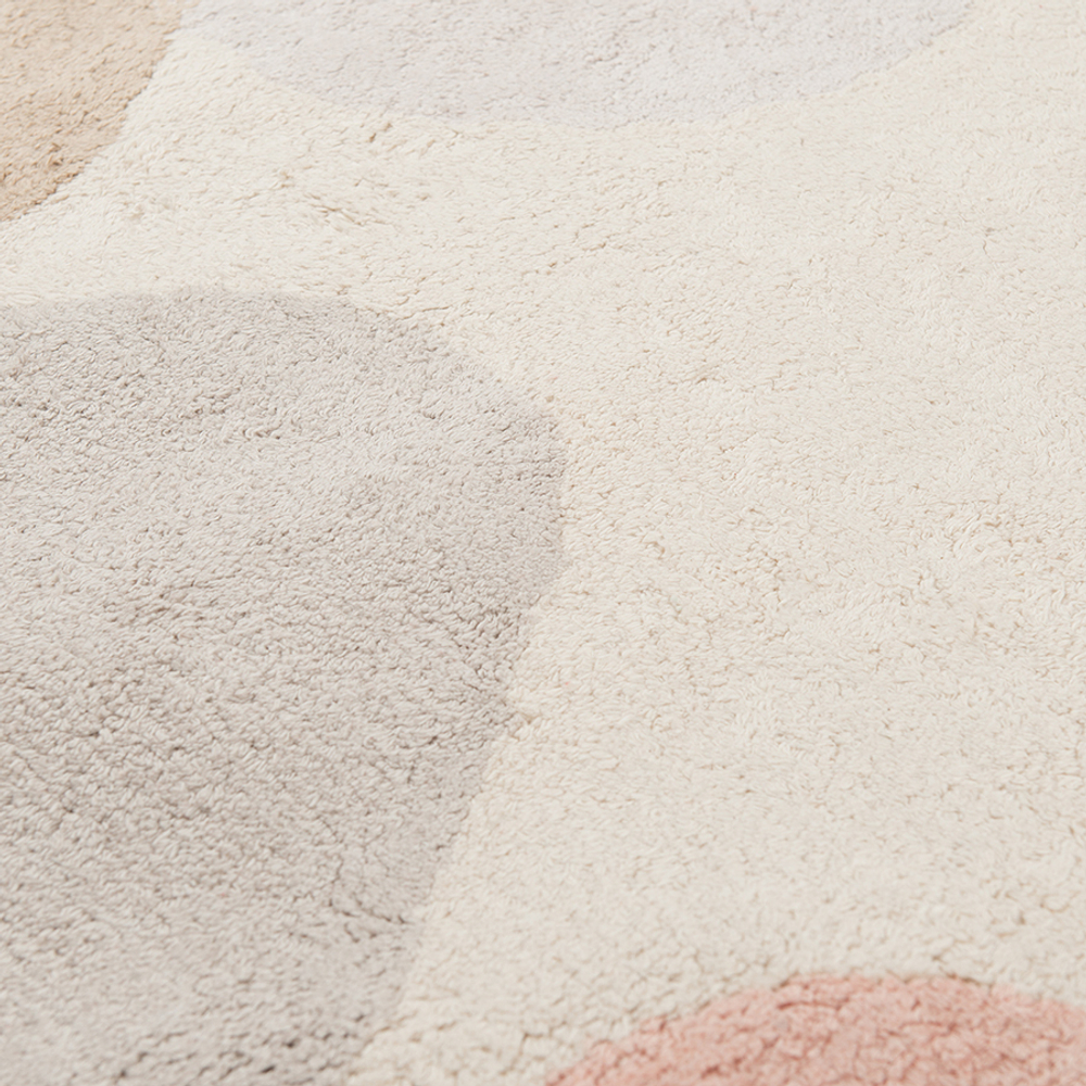 Ковер из хлопка бежевого цвета с авторским принтом из коллекции freak fruit, 160х230 см