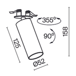 Встраиваемый светильник Technical C053CL-L12W4K-W-B