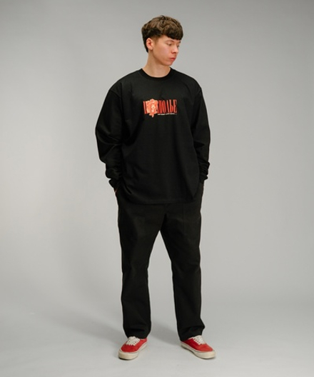 Лонгслив ПОДПОЛЬЕ TRUE LOVE Черный