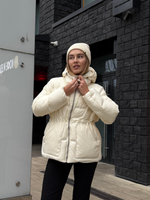 Пуховик BAE лак белый