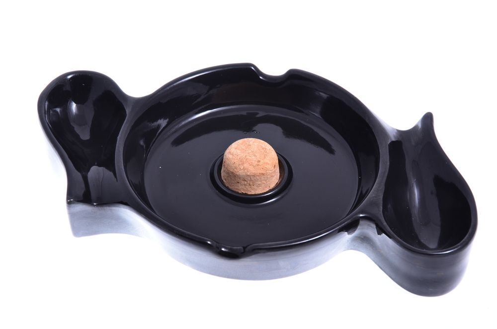 Пепельница Lubinski на 3 трубки, керамика (Италия)