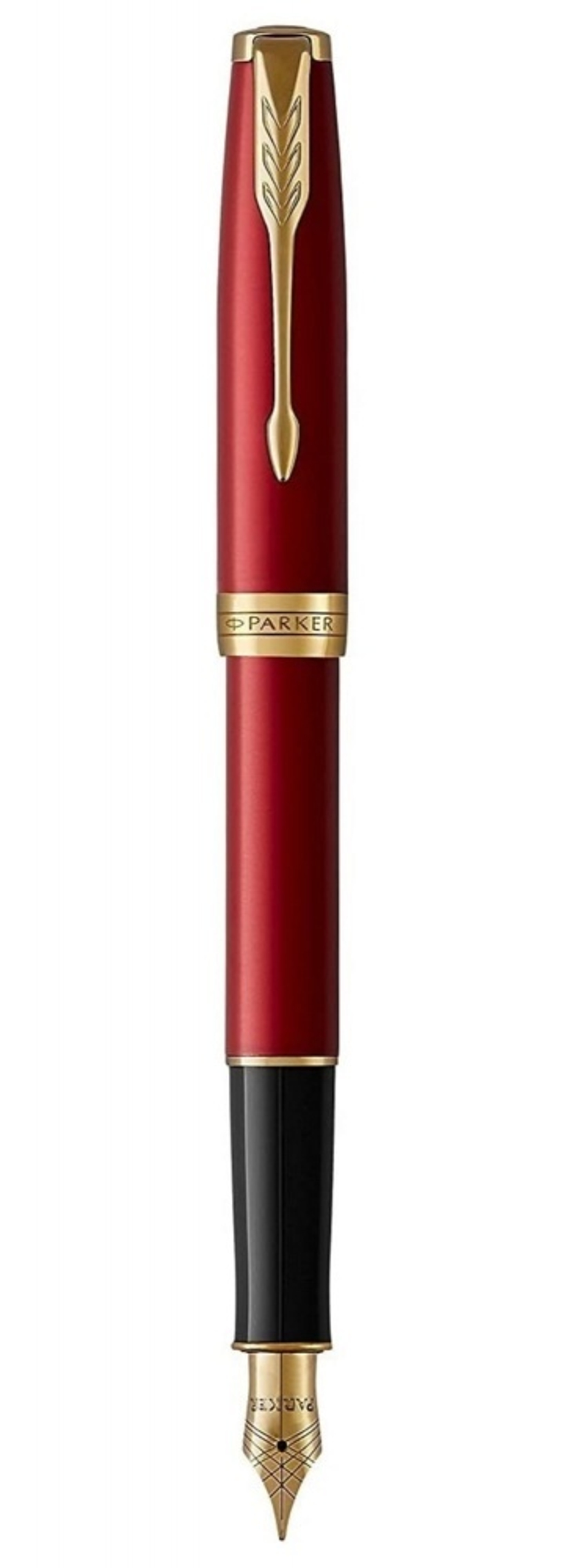 Перьевая ручка Parker Sonnet Red GT Intense 1931473, перо: F, цвет чернил: black, в подарочной упаковке