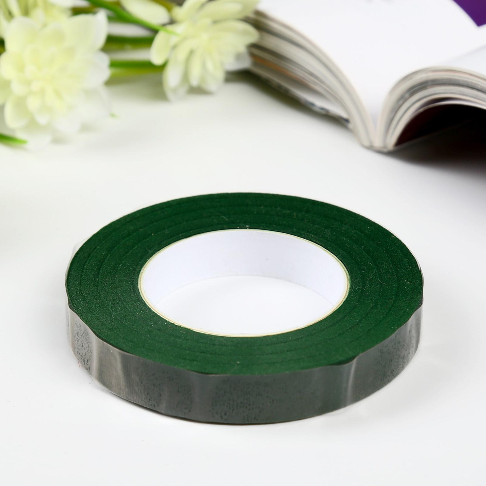 Тейп-лента 27.3*1.2 см, тёмно-зелёная