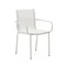 Galdana Штабелируемый садовый стул из белого алюминия
