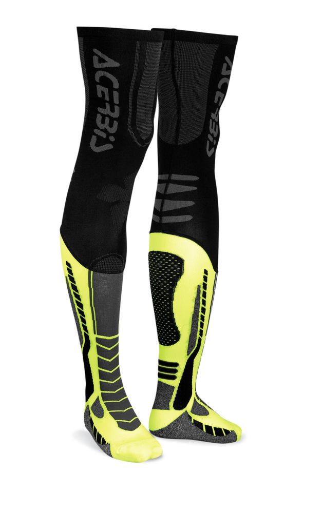 Чулки-носки под наколенники X-LEG PRO BLACK/YELLOW S/M