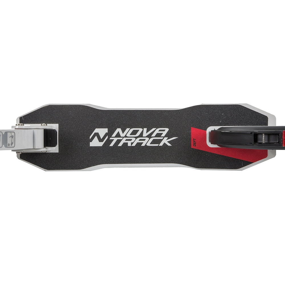 Самокат для детей  NOVATRACK DEFT, 230/200 мм, с фиксатором склад. рукоятей, черно-белый