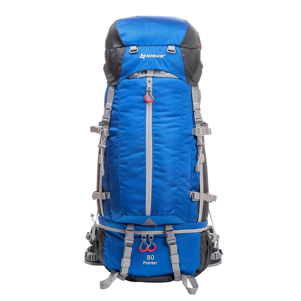 Рюкзак туристический 80L «Pointer 80» NISUS, Синий-черный, размер: 80L