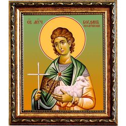 Богдан (Феодот) Кесарийский (Каппадокийский) мученик. Икона на холсте.