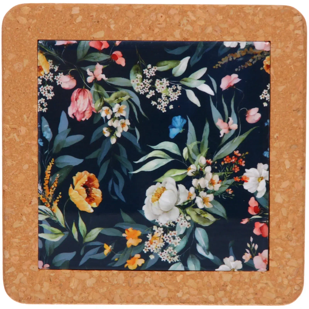 Подставка керамическая 19*19см «Цветочная фантазия»
